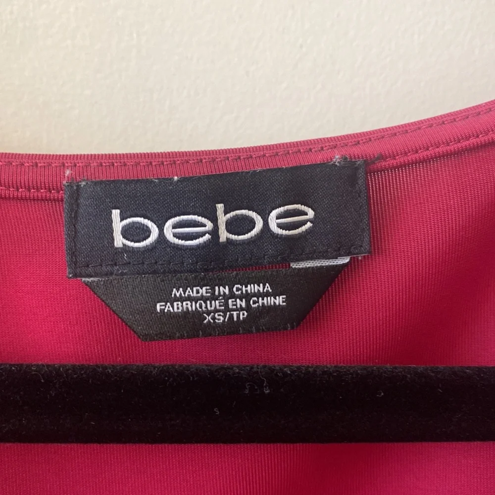 Bebe red XS blouse - Picture 2 of 3